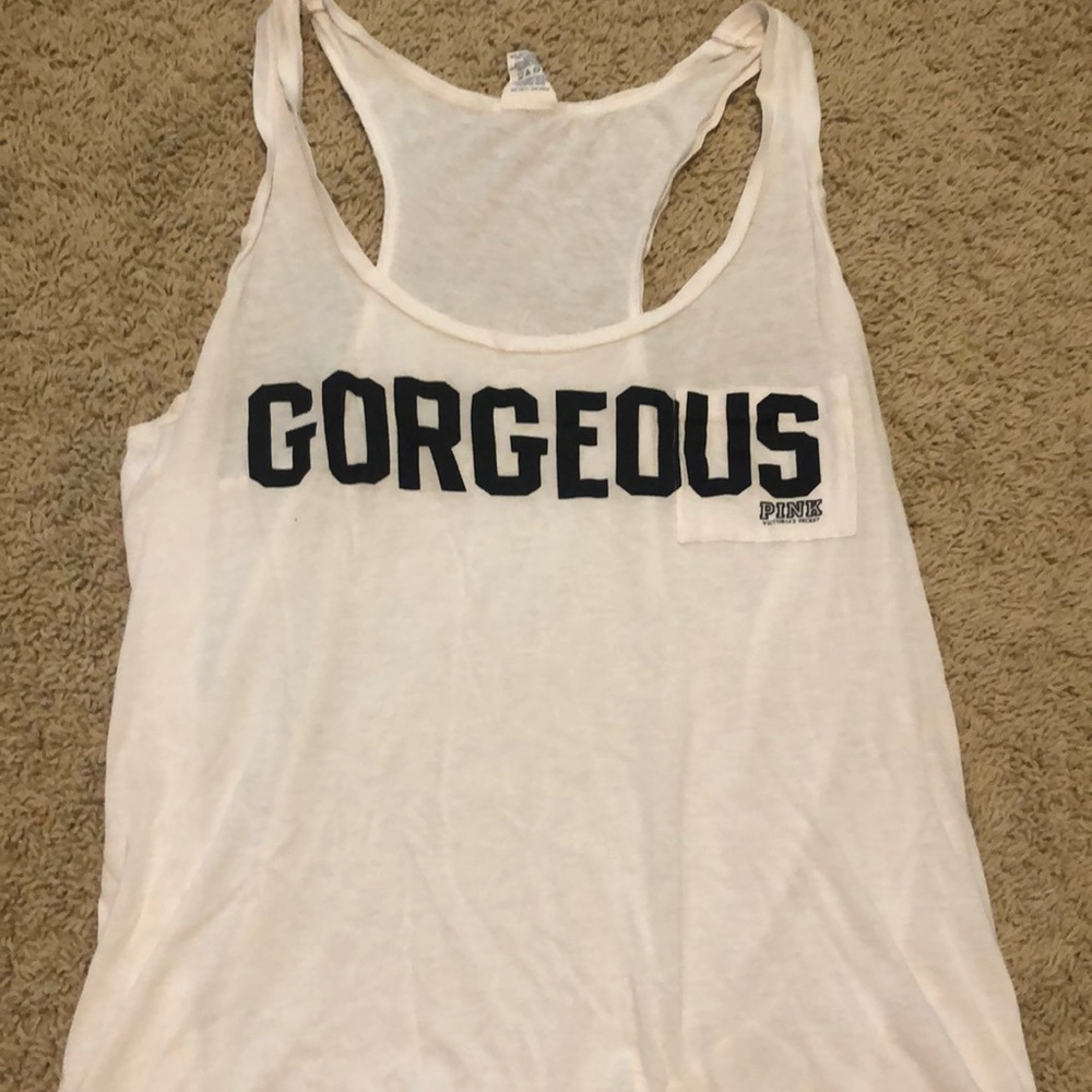 Victoria Secret Pink “Gorgeous” tank top!